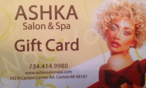 Ashka Salon Spa Gift Cards